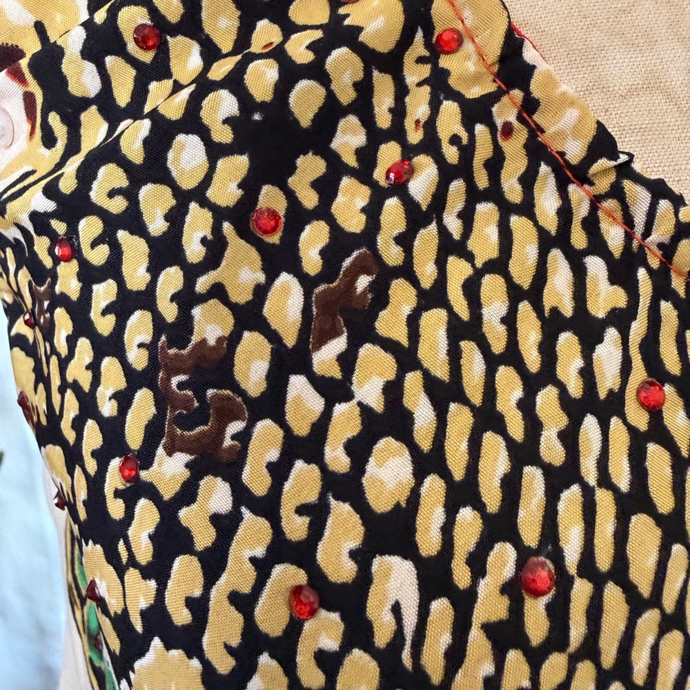 Lapogee Boho Print Tank Trapeze Dress. Size S - Picture 4 of 7
